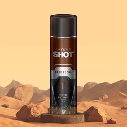 LAYER'R Shot Dark Cocoa Perfum Body Spray Body Spray -... Deodorant Spray  -  For Men