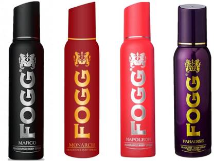 FOGG MACRO, Monarch, Nepolean, Paradise Perfume Body Spray  -  For Men & Women