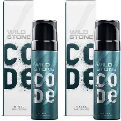 Wild Stone Code Steel (120 ml) Combo Body Spray - For Men