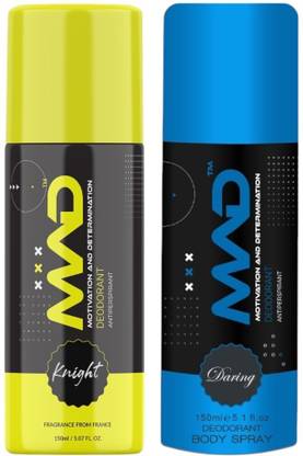 mad Motivation And Determination Knight & Daring Fragrance Deodorant Combo Deodorant Spray  -  For Men & Women