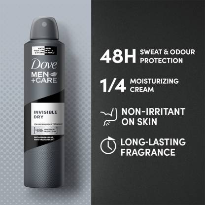 DOVE Men+Care Invisible Dry Spray Antiperspirant Deodorant (Pack of 2) Deodorant Spray  -  For Men