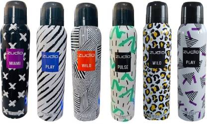 zudio ALL -PACK OF 6 Body Spray  -  For Men & Women