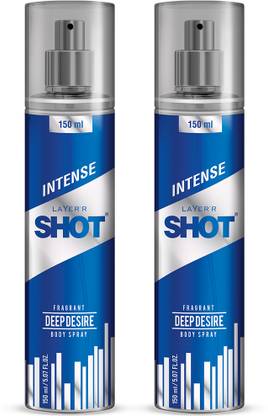 LAYER'R Shot Deep Desire Fragrant Long Lasting Fragrance Body Spray  -  For Men