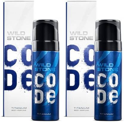 Wild Stone CODE Titanium (120 ml each) Body Spray  -  For Men