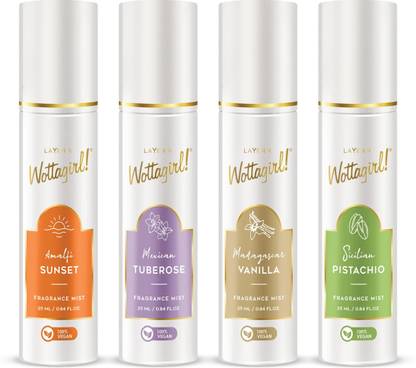 LAYER'R WOTTAGIRL VEGAN 25ML*4 Body Mist  -  For Women