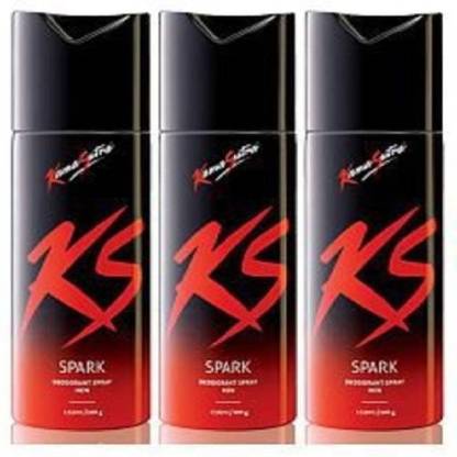 KS SPARK_ 3 Deodorant Spray  -  For Men & Women