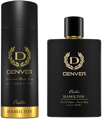 DENVER Caliber Perfume100 ml and Caliber Deo 200 ml Combo Deodorant Spray  -  For Men