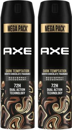 AXE Dark Temptation Long Lasting For Men (Pack of 2) Body Spray  -  For Men