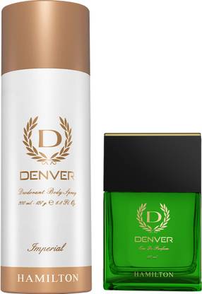 DENVER Imperial (200ml) and Hamilton (70ml) Deodorant Spray  -  For Men