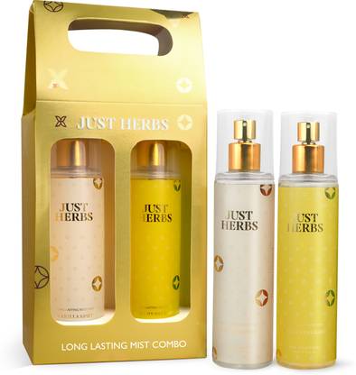 Just Herbs Long Lasting Body Mist Combo Pack - CREAMY SERENITY SET Body Mist  -  For Men & Women