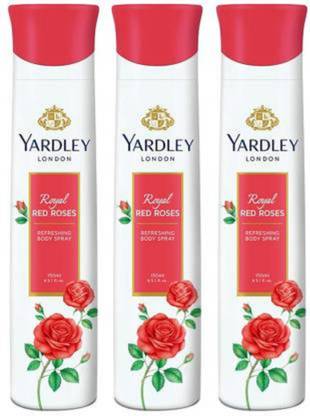 YARDLEY London Royal Red Rose Body Spray  -  For Women