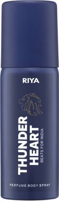 RIYA Thunderheart Blue Deodorant | Long Lasting Fragrance Perfume Body Spray  -  For Men