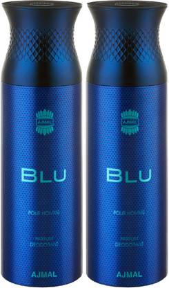 Ajmal Blu & Blu Deodorant Spray  -  For Men