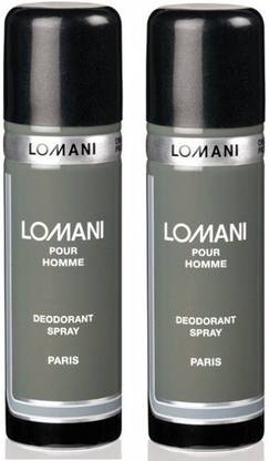 LOMANI POUR HOMME DEODORENT PACK OF 2 Body Spray  -  For Men & Women