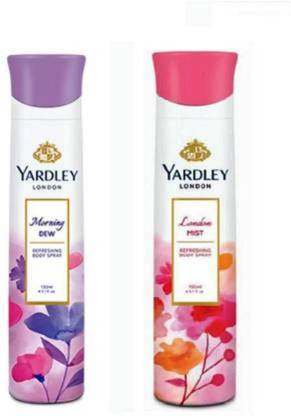 YARDLEY Morning Dew and Mist Combo Pack 2 Body Spray  -  For Women