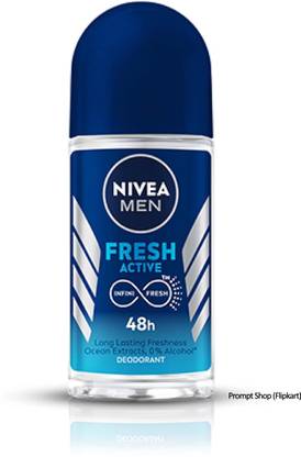 NIVEA Men Fresh Active With Fresh Ocean Extracts 48 H Freshness Deodorant Roll-on - For Men