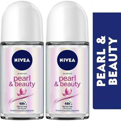 NIVEA pearl beauty Deodorant Roll-on  -  For Women