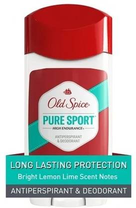 OLD SPICE High Endurance Invisible Solid Pure Sport Scent Men's Anti-Perspirant Deodorant Stick  -  For Men