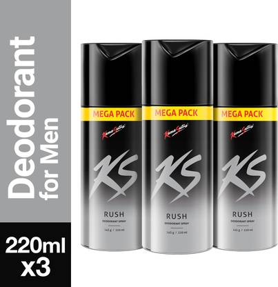 Kamasutra Rush Super Save Pack Deodorant Spray  -  For Men