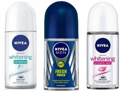 NIVEA Deodorant Roll-On Combo , Whitening sensitive , F... Deodorant Roll-on  -  For Men & Women