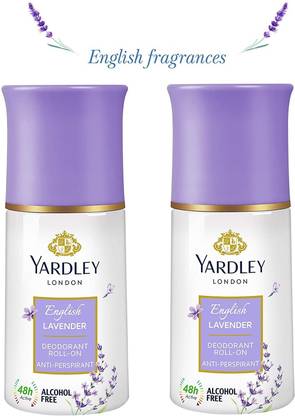 Yardley London English Lavender Each Roll-on 50ml Pc*2 Deodorant Roll-on  -  For Women