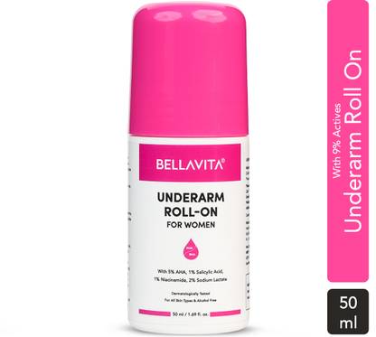 BELLAVITA Deo White Deodorant For Women Roll-On Under Arm For Skin Whitening & Lightening Deodorant Roll-on - For Women