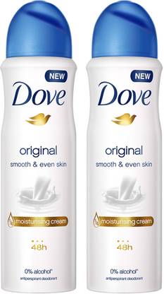 DOVE Original and Eventone Deodorant Spray  -  For Women