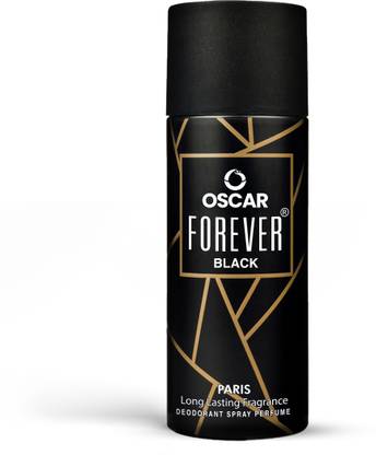 OSCAR Forever Paris Black Body Spray with Long Lasting Woody fragrance Deodorant Spray  -  For Men