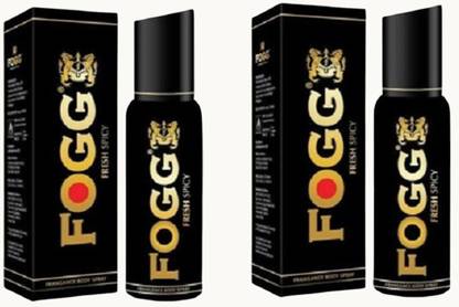 FOGG new Black Collection Fresh Spicy Deodorant For Men (Pack of 2) Deodorant Spray  -  For Men