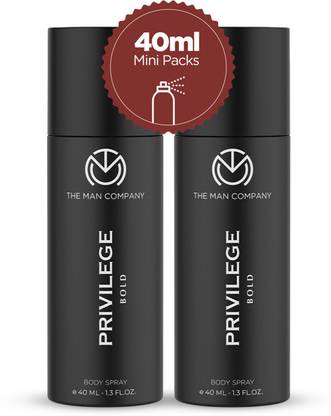 THE MAN COMPANY Privilege Bold Premium Long-Lasting Travel Pack Deodorant Spray  -  For Men