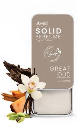 skivila Great Oud Solid Perfume , Woody & Fruity Scent for men and women - 12Ml Deodorant Cream  -  For Men & Women