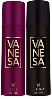 VANESA SHERO AND BABE COMBO Deodorant Spray  -  For Men & Women