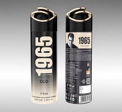 Frsh 1965-Oud Body Deodorant Spray Perfume Body Spray  -  For Men & Women