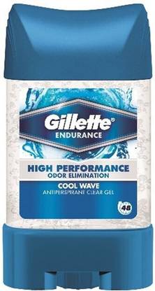Gillette High Performance Cool Wave Antiperspirant Clear Gel 70ml Deodorant Gel  -  For Men