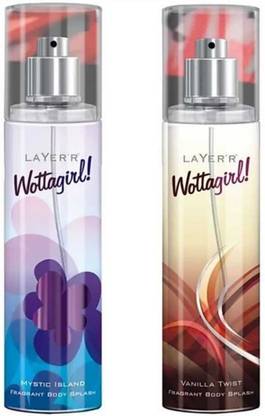 LAYER'R Wottagirl Mystic Island and Vanilla Twist Combo Body Mist  -  For Women
