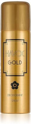 HAVOC Gold Deodrant For Men and Women 200ML Deodorant Spray - For Men & Women