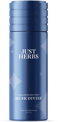 Just Herbs Long Lasting Body Spray Musk Divine Deodorant Spray  -  For Men