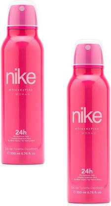 NIKE Trendy Pink Deodorant (200ml X 2) Deodorant Spray  -  For Women