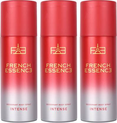 FRENCH ESSENCE Intense Long Lasting Fragrance (150ml Each) Deodorant Spray  -  For Men