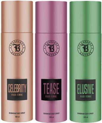 Fragrance & Beyond Elusive,Tease, Celebrity Body for Deodorant Spray  -  For Women