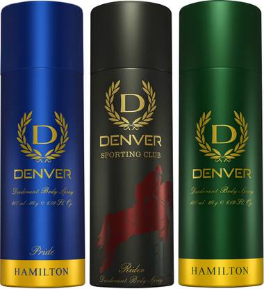 DENVER Rider, Pride and Hamilton Body Spray  -  For Men