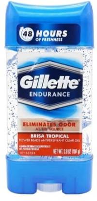 Gillette ENDURANCE BRISA TROPICAL CLEAR GEL DEO STICK Deodorant Gel  -  For Men