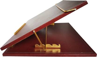 Goodwill Tech 1 Compartments Leather Height Adjustable Desk Laptop Stand | Writing Pad