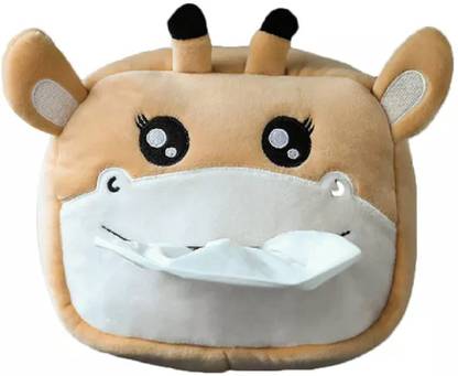 brainle 1 Compartments Creative Car Tissue Paper Box,Cute Cartoon Multifunctional Tissue Cover Paper Holder Car Napkin Paper Organizer Hanging Tissue Holder (SKIN)