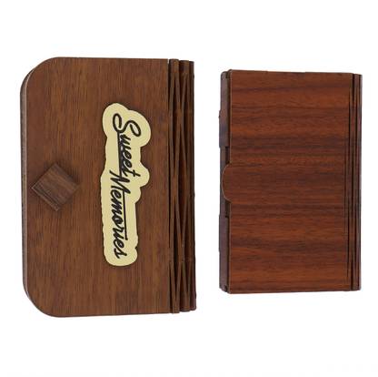 Gadus 2 Compartments Wooden Sheet Combo Pack-Pack of 2 Different Design-Wooden Pendrive Case (Box)-Gift Item