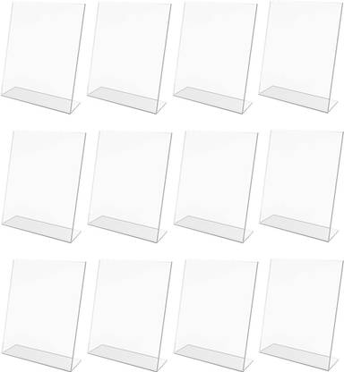 CPI 12 Compartments Acrylic 12 pcs Acrylic QR Code scanner stand phone pay google pay paytm stand 6x4 Inches