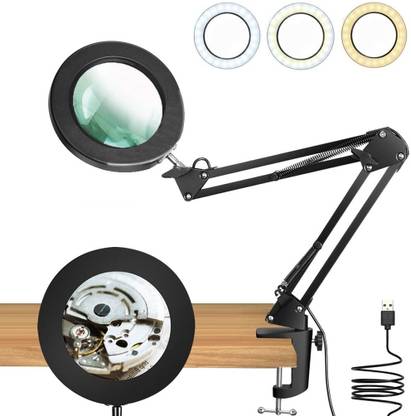 Verilux 1 Compartments Durable Material Desk Magnifier Lamp