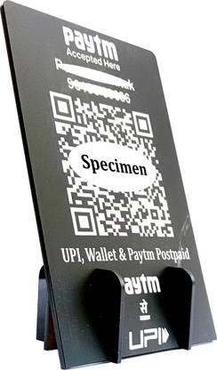 TRAQ 1 Compartments ACRYLIC QR CODE STAND