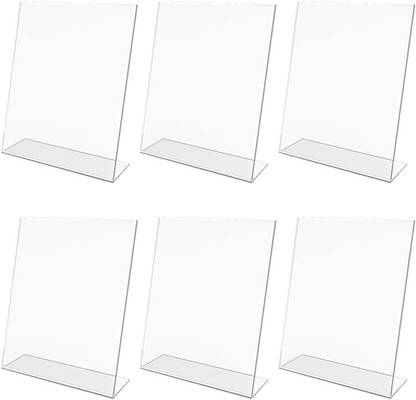 Parikshit Sublimation 1 Compartments Acrylic 6 pcs Acrylic QR Code scanner stand phone pay google pay paytm stand 6x4 Inches
