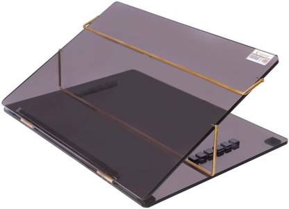 RASPER 2 Compartments Acrylic Writing Desk Office Table Top Elevator With Adjustable Height (Small) 16x12 Inches With Adjustable Height Potable Laptop Table Elevated Reading Desk